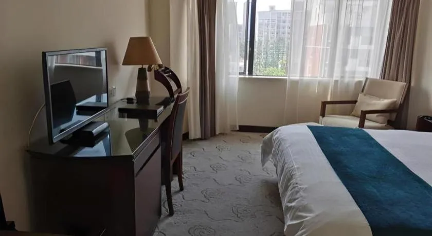 Bed in NanYing Hotel Shanghai