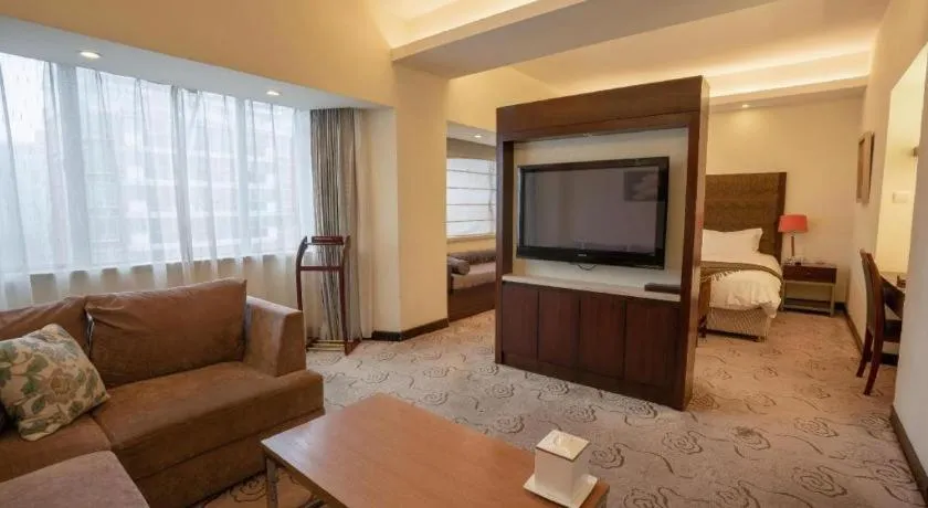 Bed in NanYing Hotel Shanghai