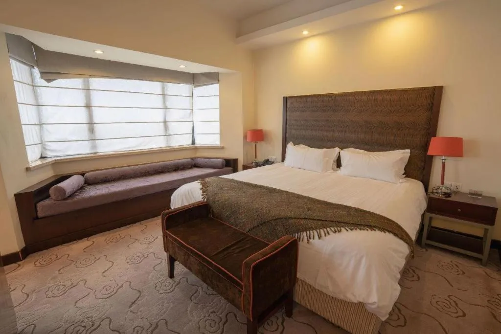 Bed in NanYing Hotel Shanghai