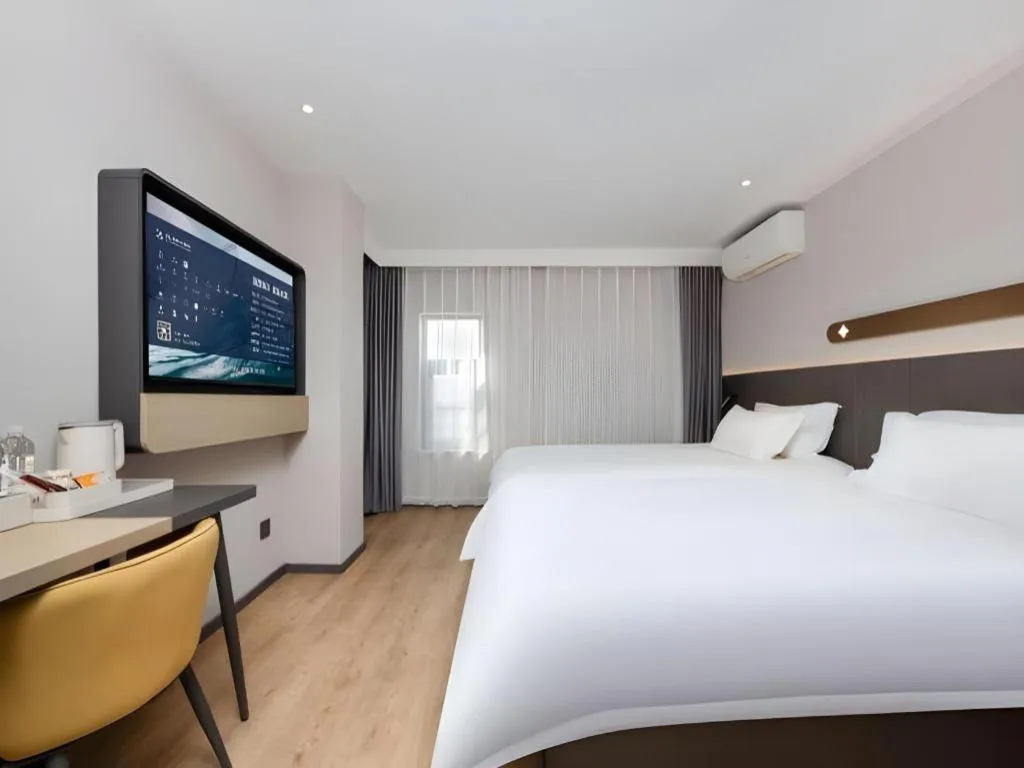 Bed in Jinjiang Inn Shenzhen Airport