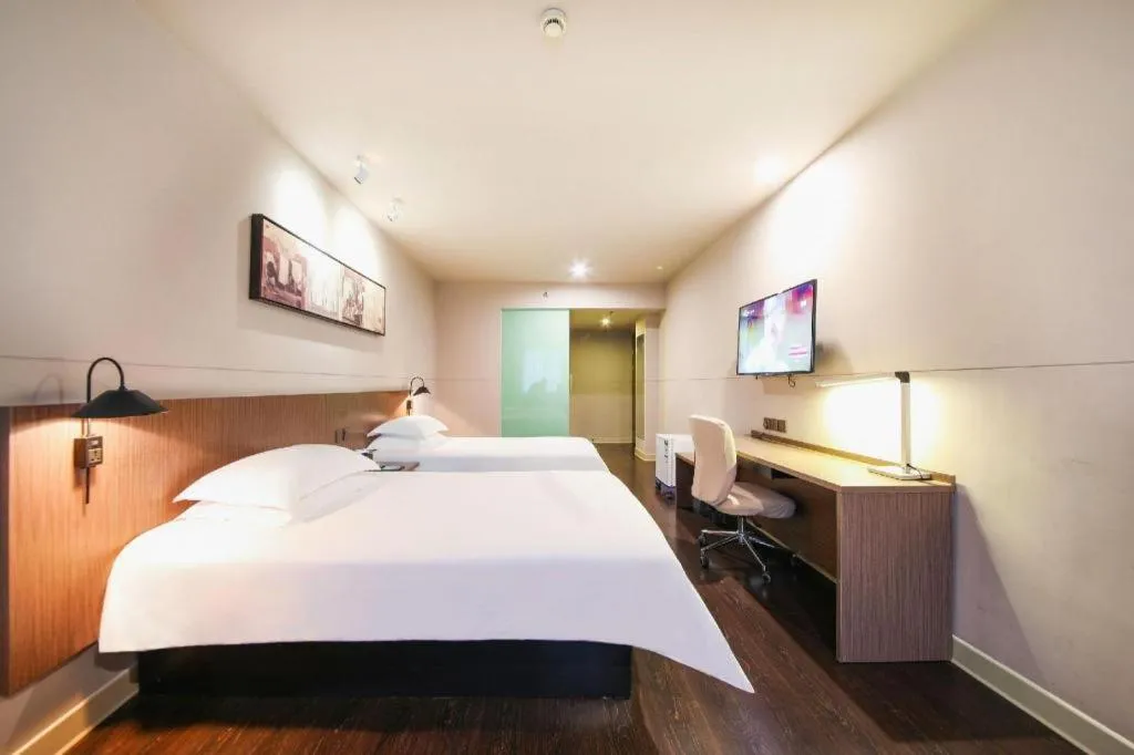 Bed in Jinjiang Inn Select Wuhan Xinhua Road Xiehe Hospital