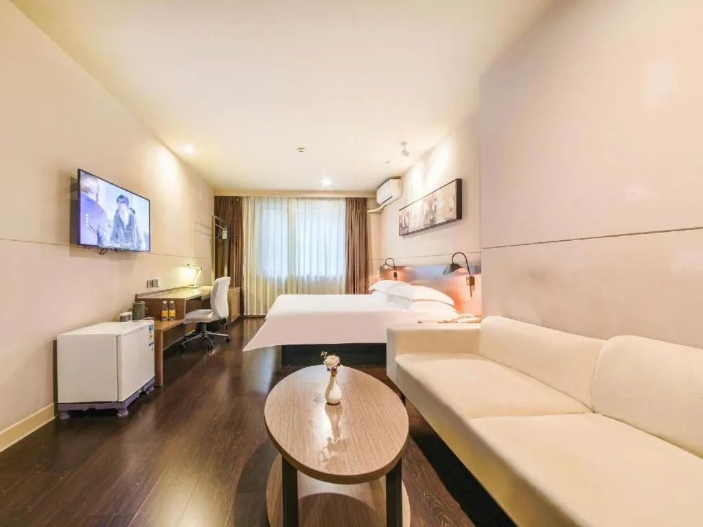 Bed in Jinjiang Inn Select Wuhan Xinhua Road Xiehe Hospital