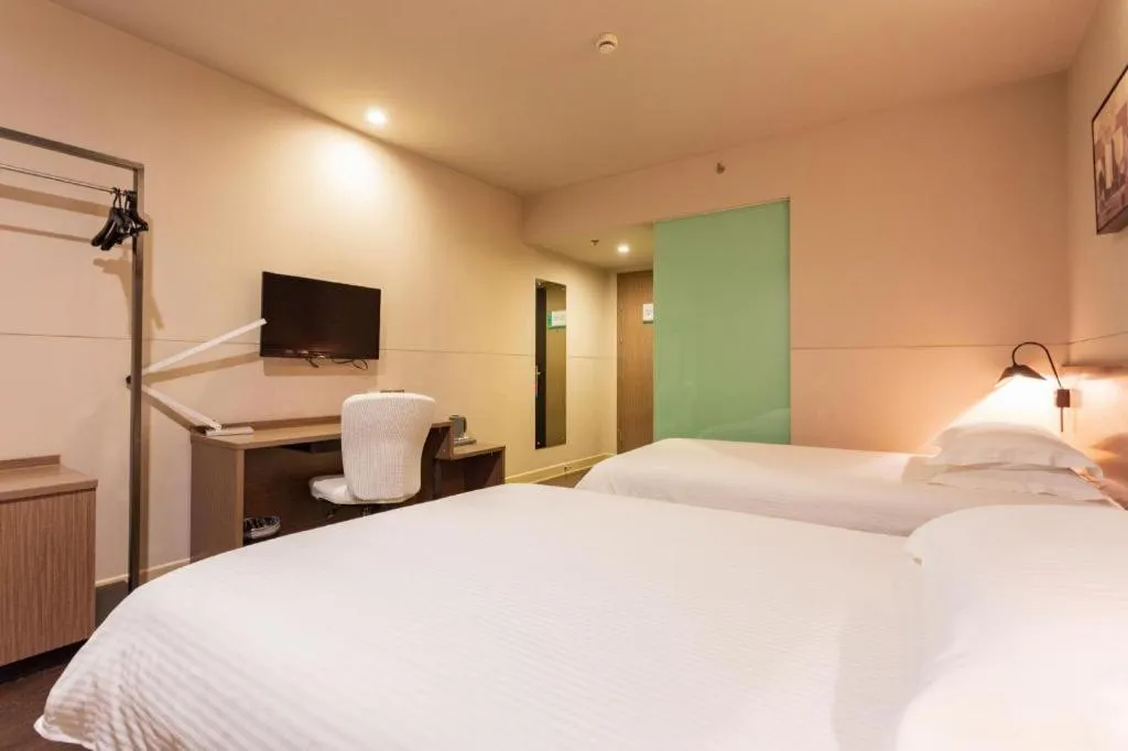 Bed in Jinjiang Inn Select Wuhan Xinhua Road Xiehe Hospital