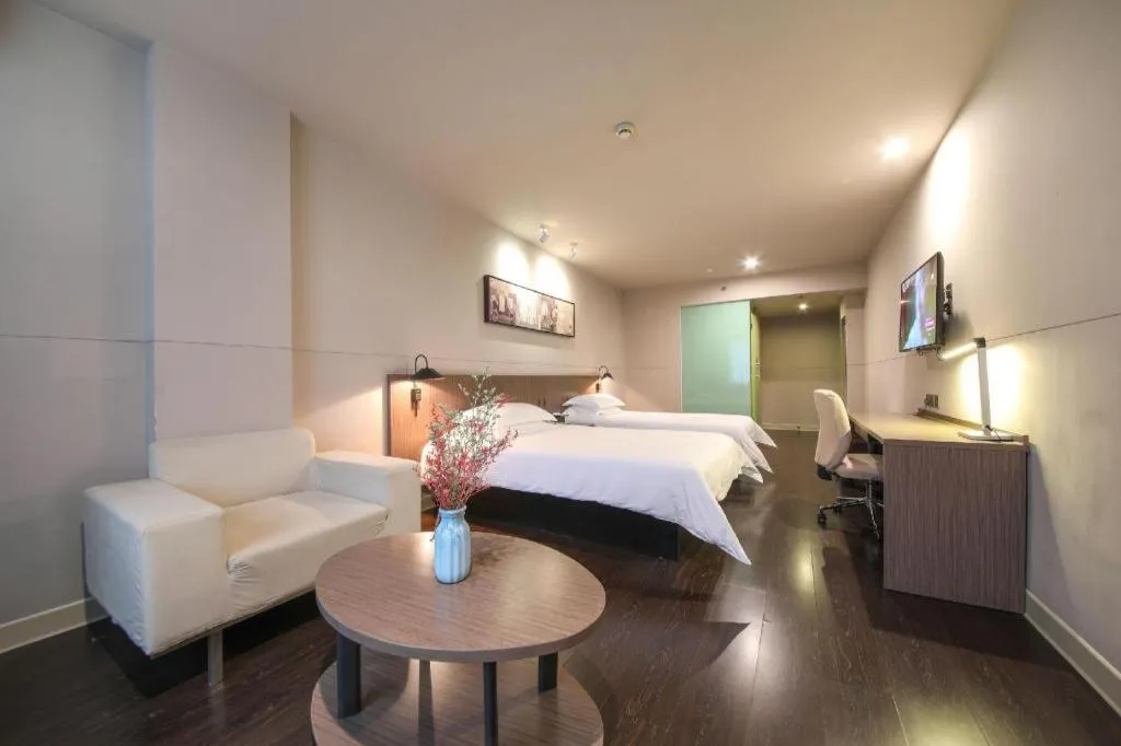 Bed in Jinjiang Inn Select Wuhan Xinhua Road Xiehe Hospital