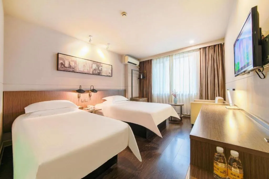 Bed in Jinjiang Inn Select Wuhan Xinhua Road Xiehe Hospital