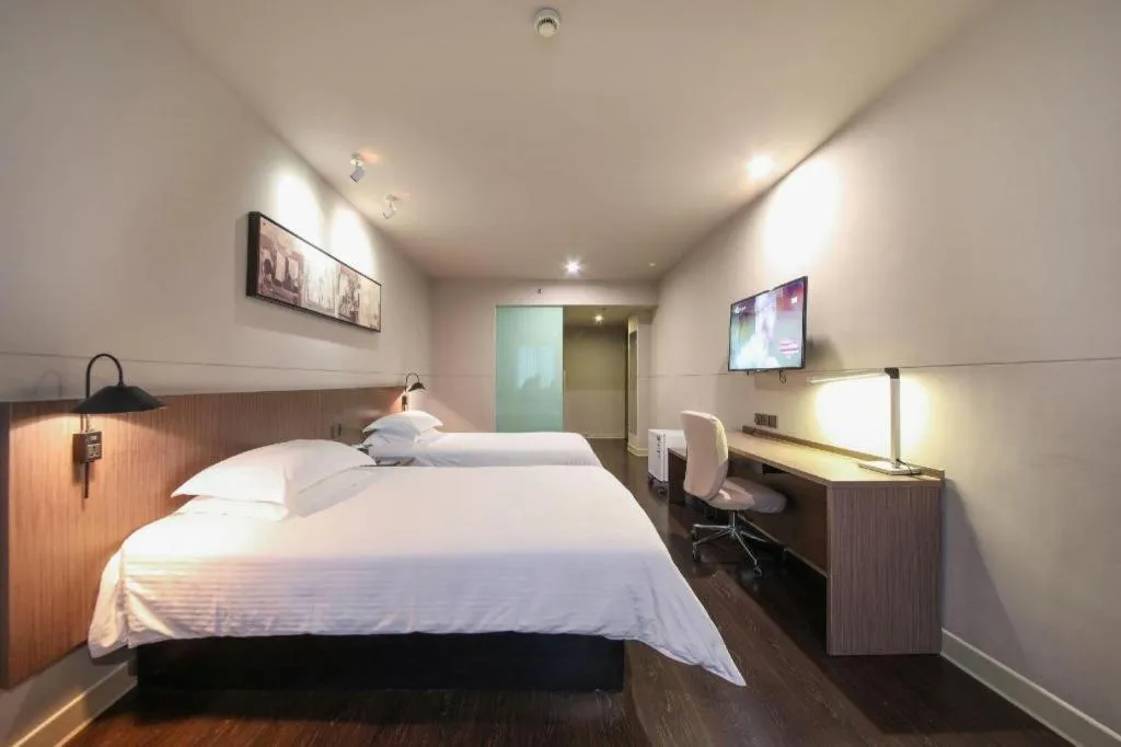 Bed in Jinjiang Inn Select Wuhan Xinhua Road Xiehe Hospital