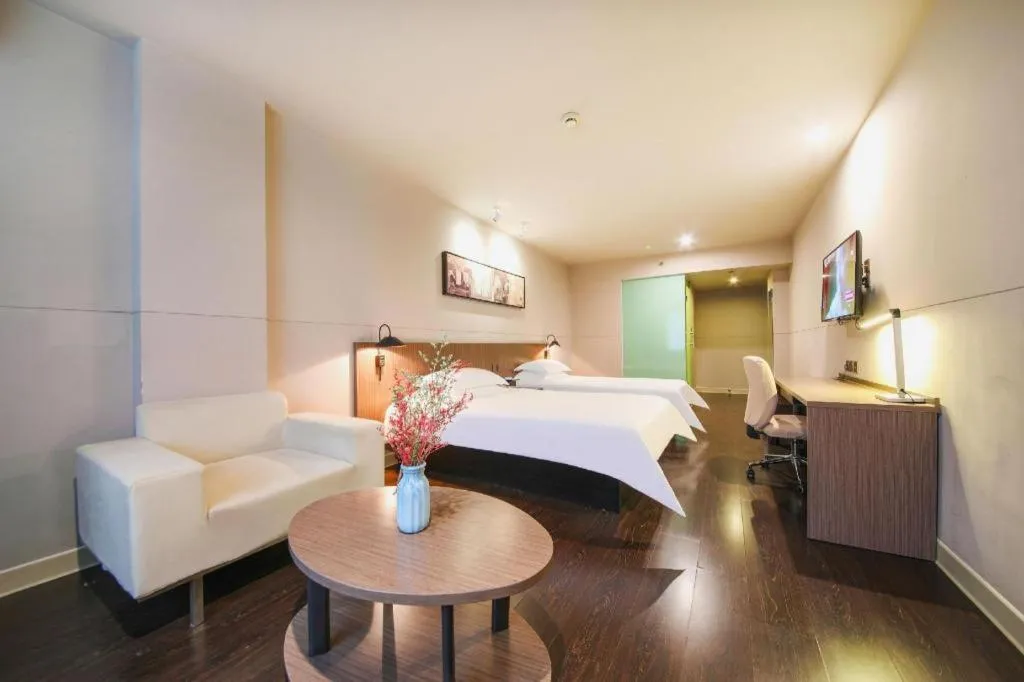 Bed in Jinjiang Inn Select Wuhan Xinhua Road Xiehe Hospital