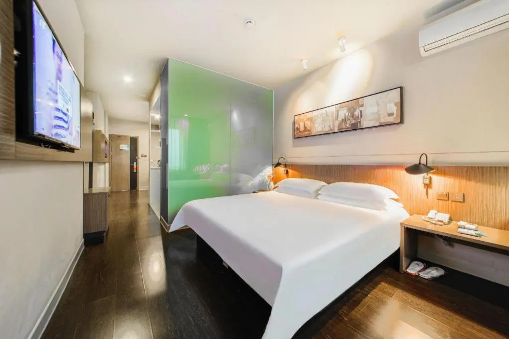 Bed in Jinjiang Inn Select Wuhan Xinhua Road Xiehe Hospital