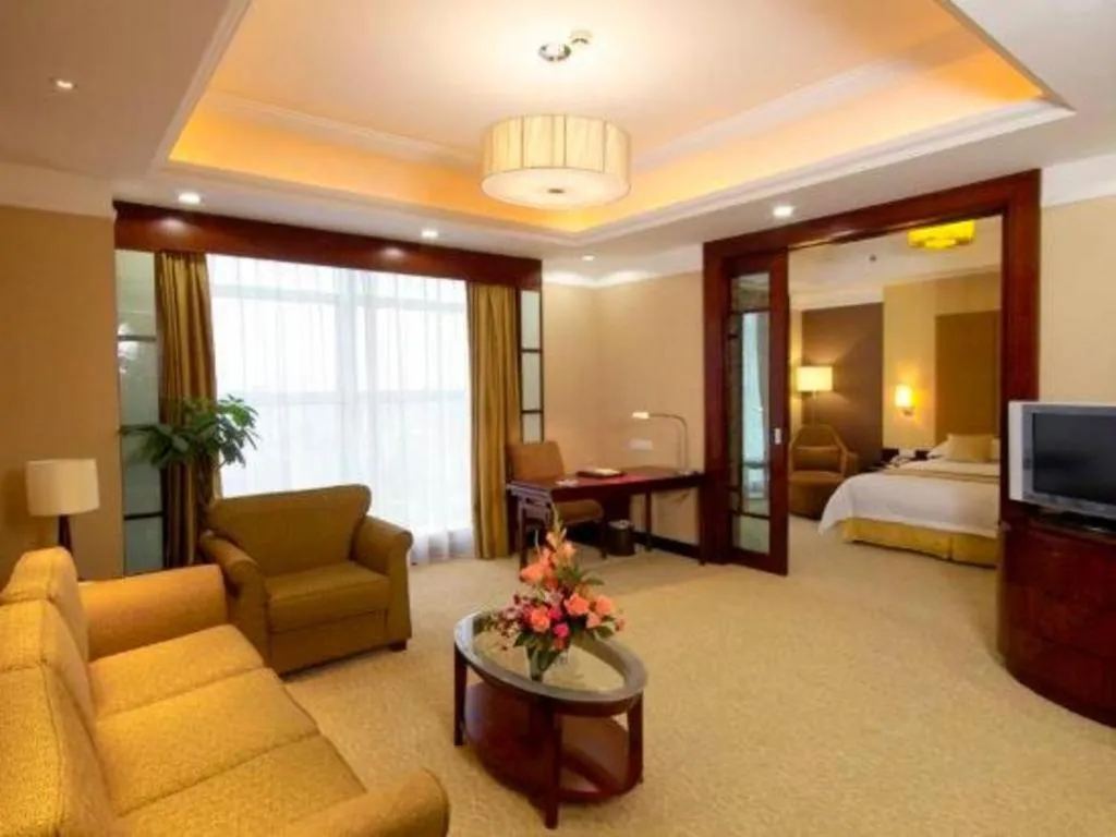 Bed in Golden Diamond Hotel Zhongshan