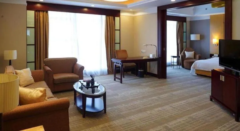Bed in Golden Diamond Hotel Zhongshan