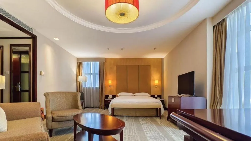 Bed in Golden Diamond Hotel Zhongshan