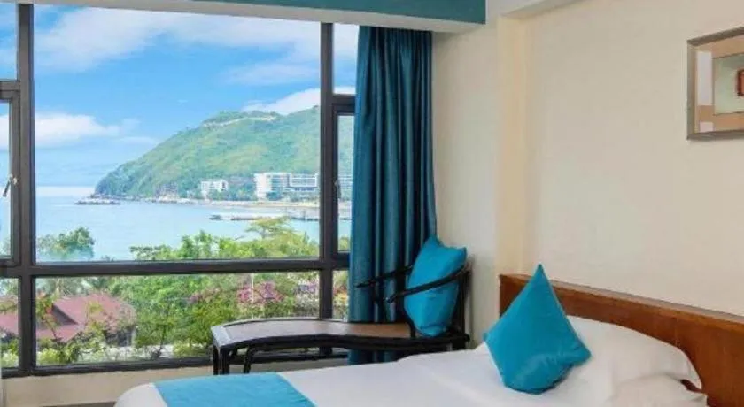 Bed in Sanya Luyi Sea View Hotel