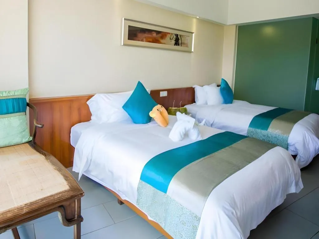 Bed in Sanya Luyi Sea View Hotel