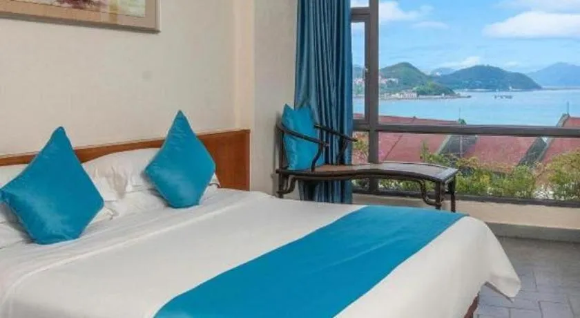 Bed in Sanya Luyi Sea View Hotel