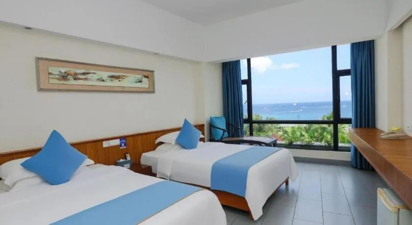 Bed in Sanya Luyi Sea View Hotel