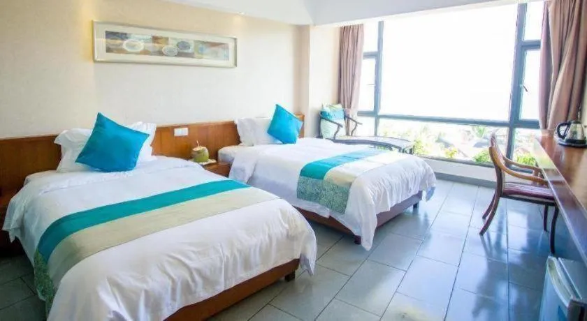 Bed in Sanya Luyi Sea View Hotel