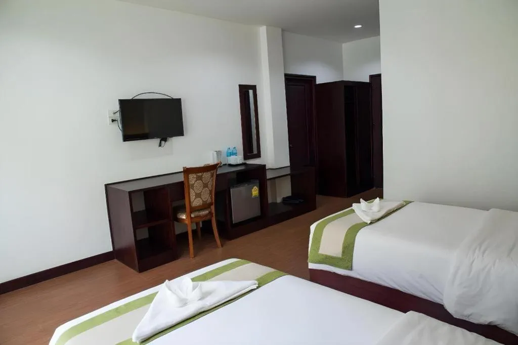 Bed in Saysamphanh Hotel