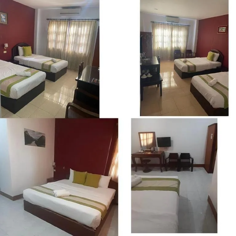 Bed in Saysamphanh Hotel