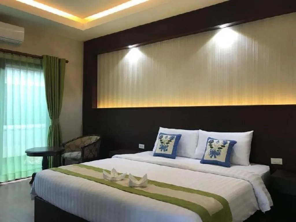 Bed in Saysamphanh Hotel
