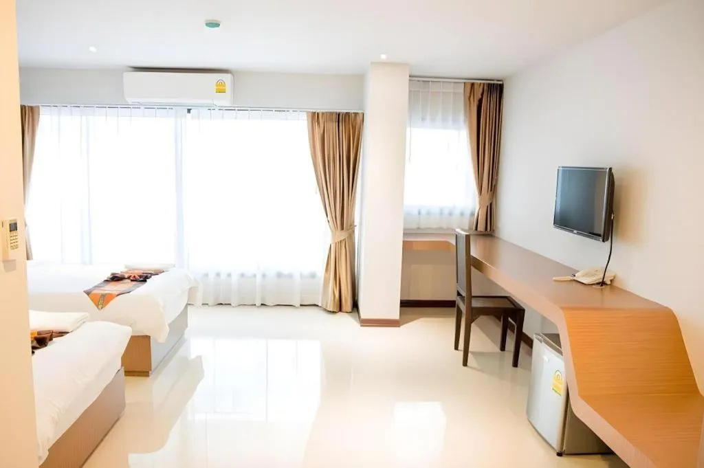 Bed in Huay Kaew Palace 1 Hotel