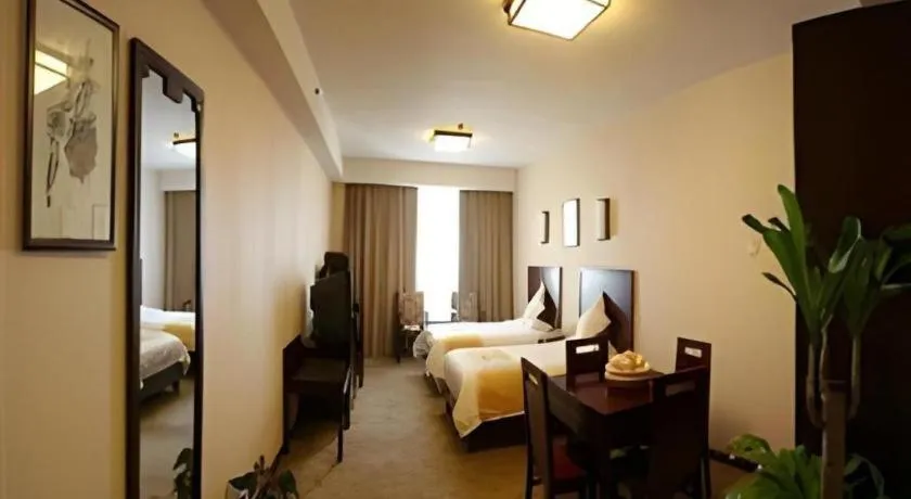 Bed in Beijing Ruyi Business Hotel