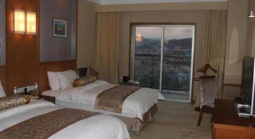 Bed in Qingdao Blue Horizon Hotel Huangdao