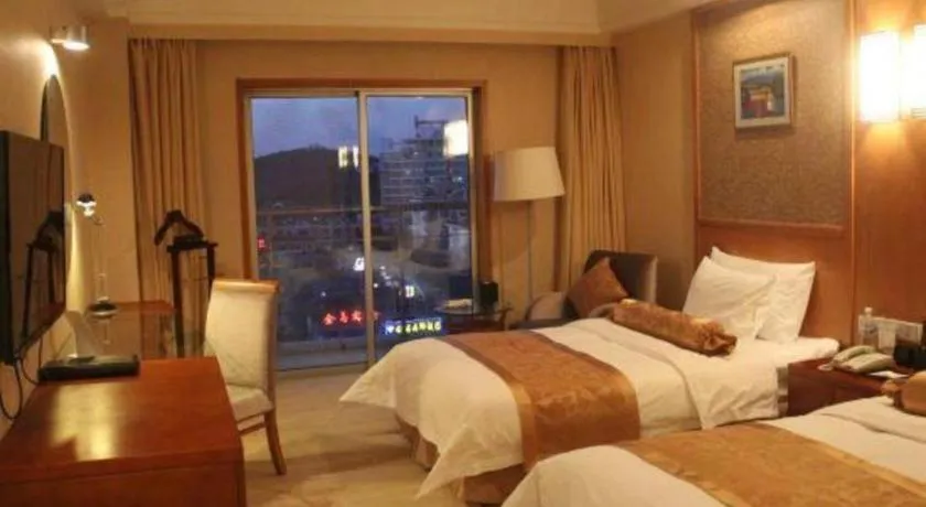 Bed in Qingdao Blue Horizon Hotel Huangdao