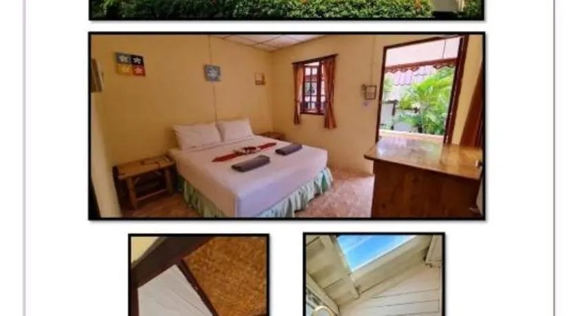 Bed in Phangan Cabana Resort