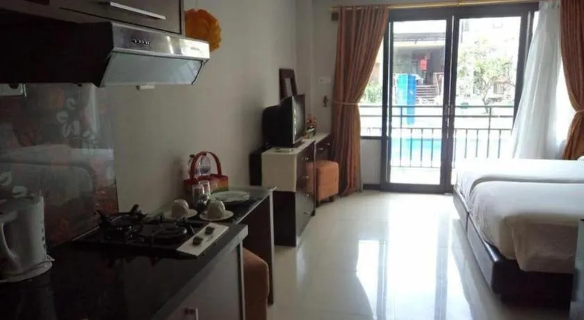 Bed in The Aroma's of Bali Hotel & Residence