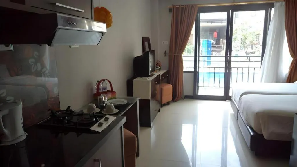 Bed in The Aroma's of Bali Hotel & Residence