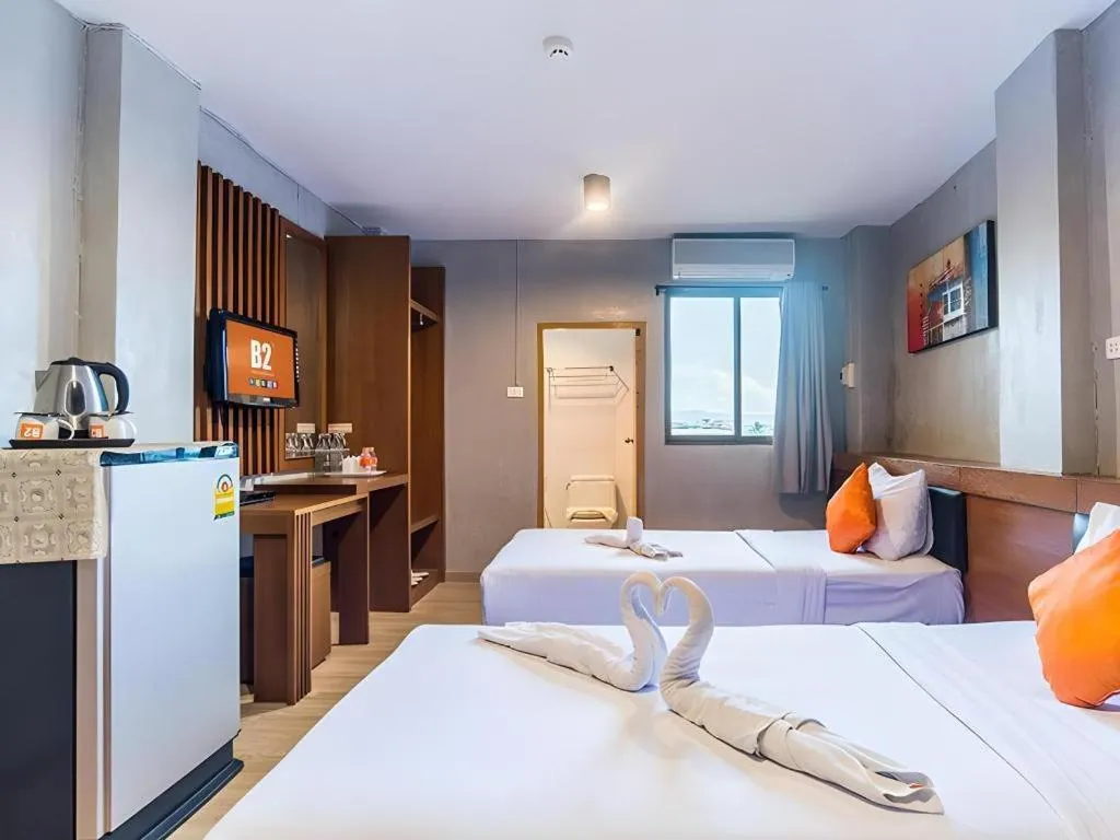 Bed in B2 Chiang Rai Night Bazaar Boutique & Budget Hotel