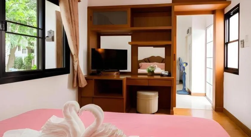 Bed in Chayada Garden House and Resort Hotel