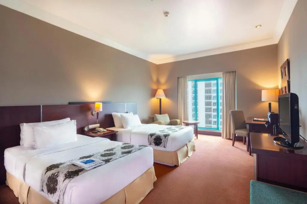 Bed in Blue Sky Hotel