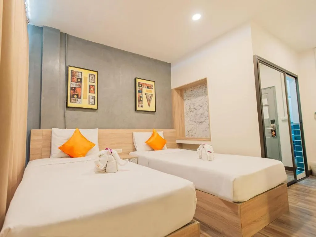 Bed in B2 Khamtieng Boutique & Budget Hotel