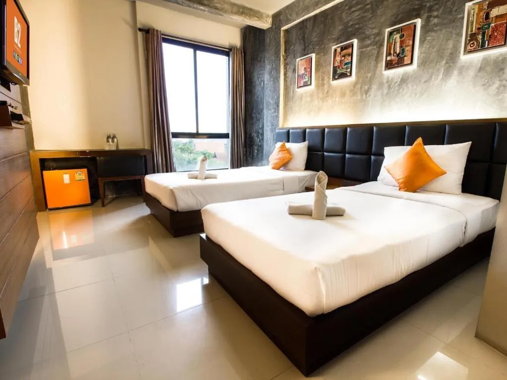 Bed in B2 Thippanate Boutique & Budget Hotel