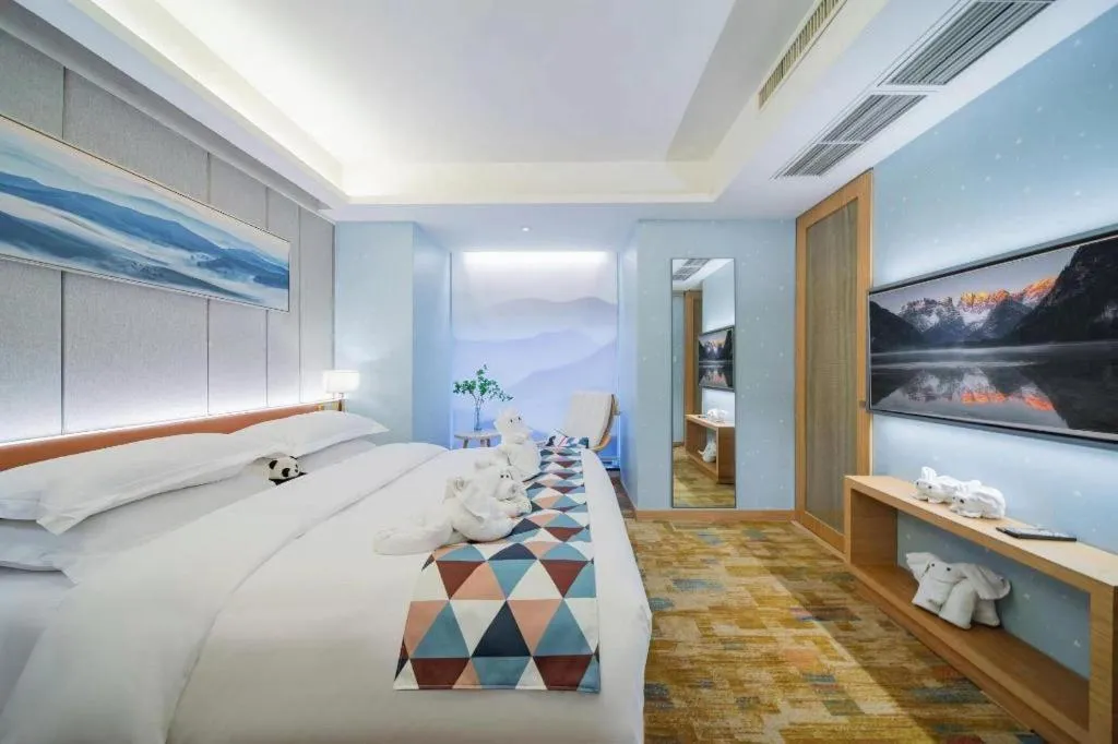 Bed in H-Hotel Riverside Chengdu