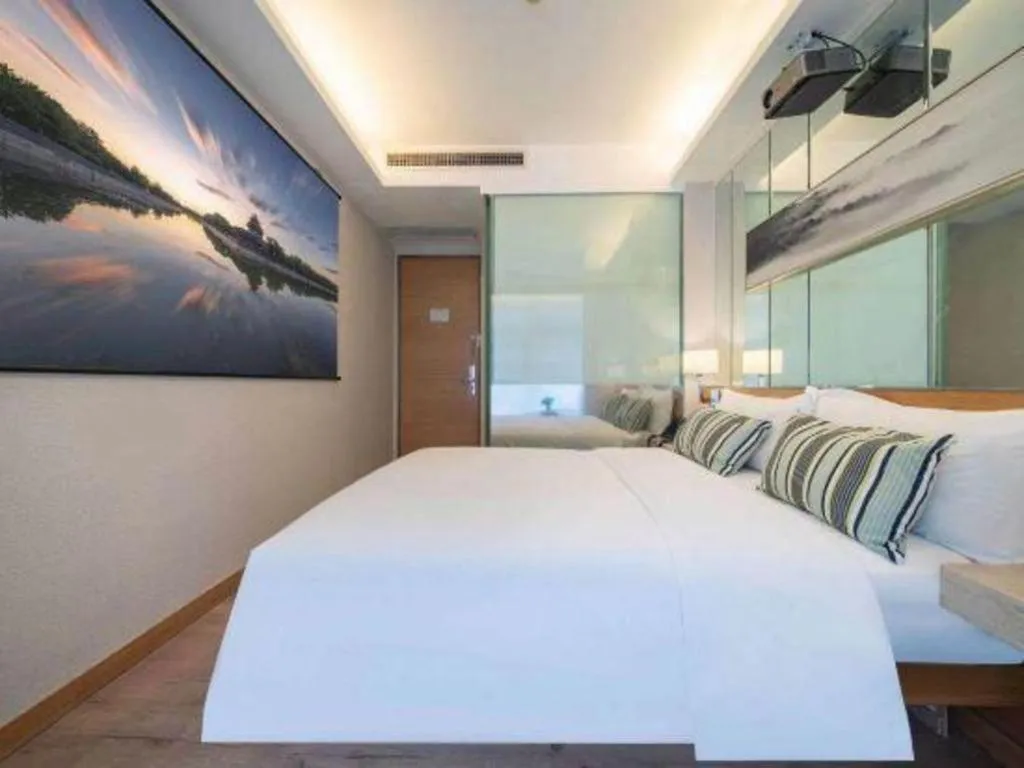 Bed in H-Hotel Riverside Chengdu