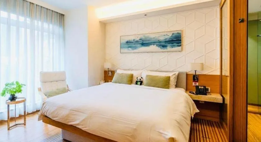 Bed in H-Hotel Riverside Chengdu