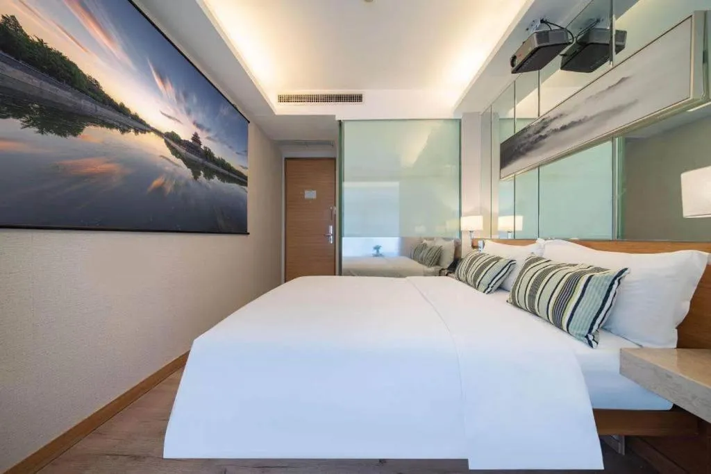 Bed in H-Hotel Riverside Chengdu