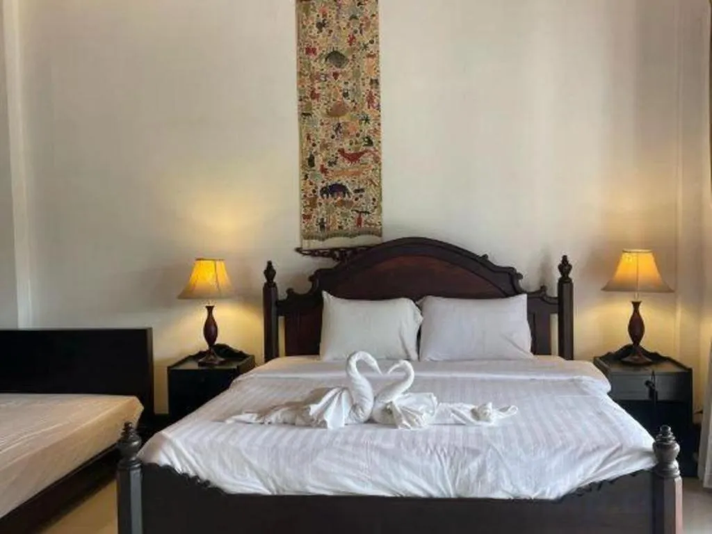 Bed in Nam Ou Riverside Resort