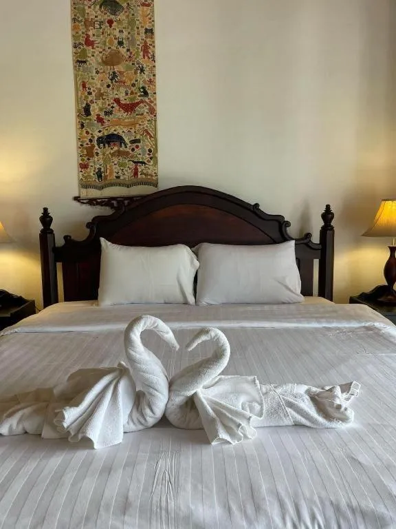 Bed in Nam Ou Riverside Resort