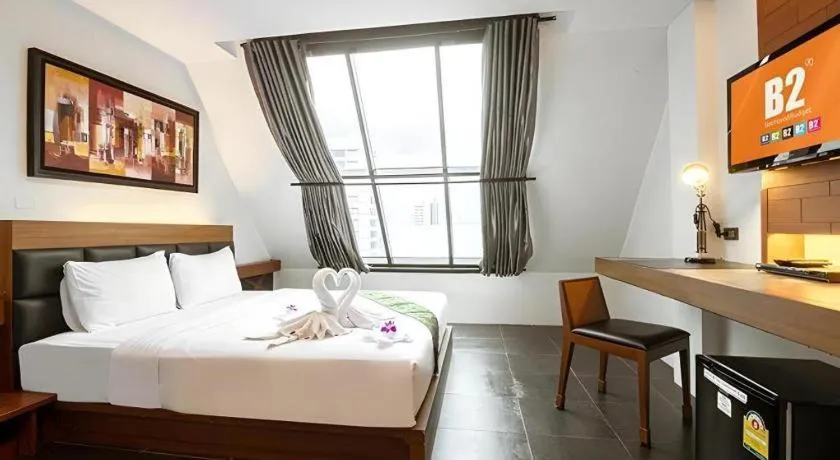 Bed in B2 Bangkok Srinakharin Boutique & Budget Hotel