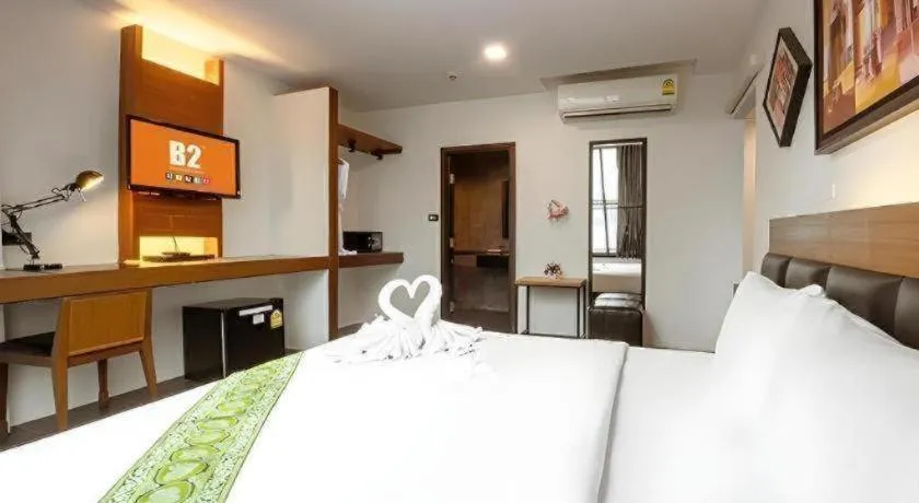 Bed in B2 Bangkok Srinakharin Boutique & Budget Hotel