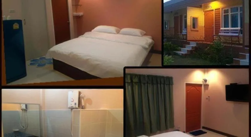 Bed in BanRai ChernMa Resort