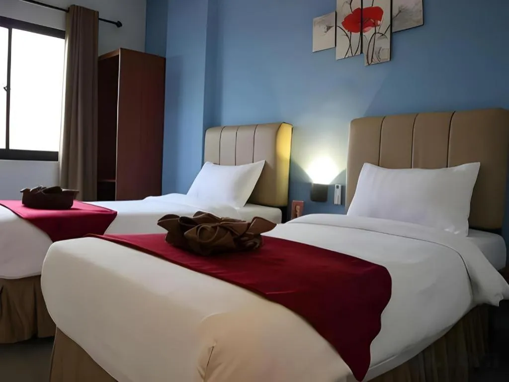 Bed in Garuda Hotel Pontianak