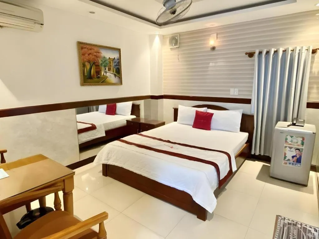 Bed in Ha Oanh Hotel