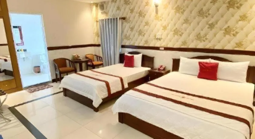 Bed in Ha Oanh Hotel