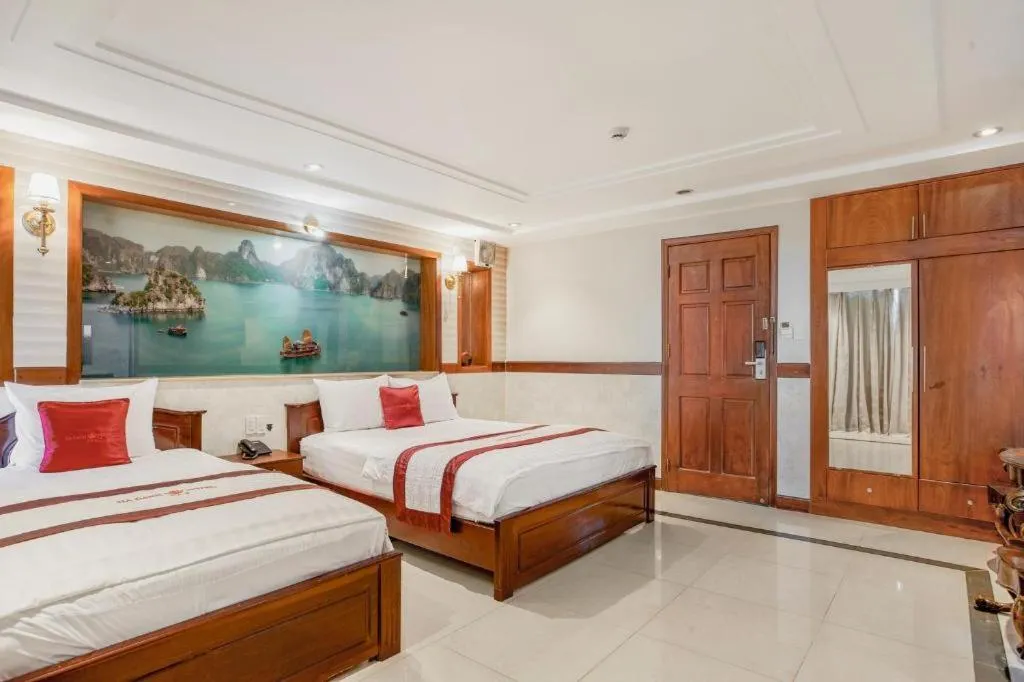 Bed in Ha Oanh Hotel