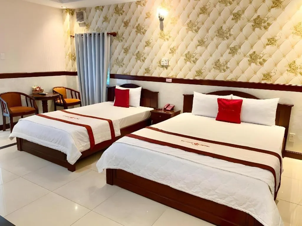 Bed in Ha Oanh Hotel