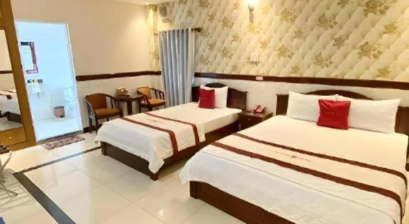 Bed in Ha Oanh Hotel